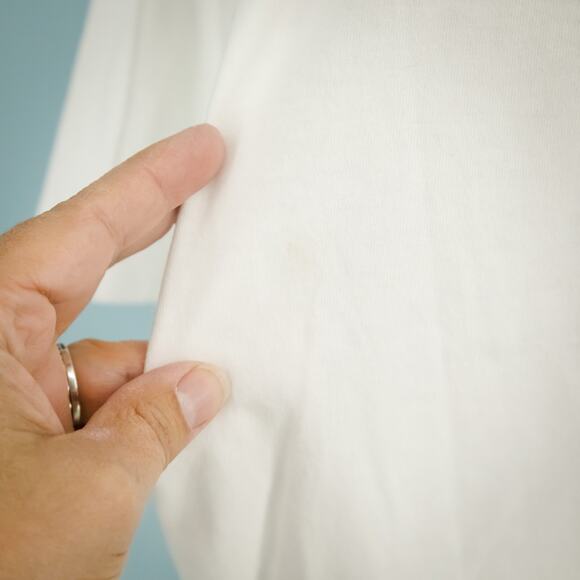 Everlane Size XL White Essential Box Cut Crew Neck Short Sleeve Cotton Knit Top - Picture 5 of 9